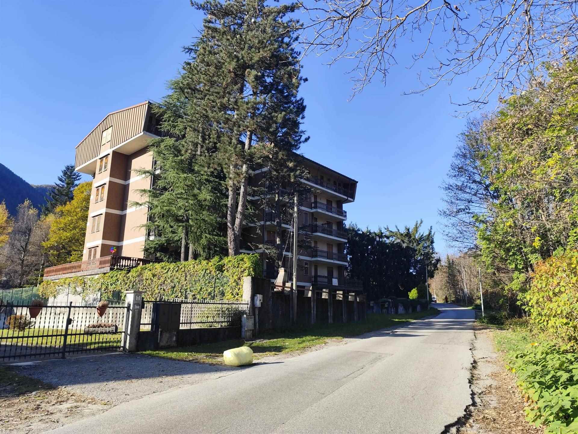 In palazzina a due passi dal centro del paese di Santa Maria Maggiore e con vista sulla Piana diVigezzo, vendiamo un appartamento arredato di ampia 