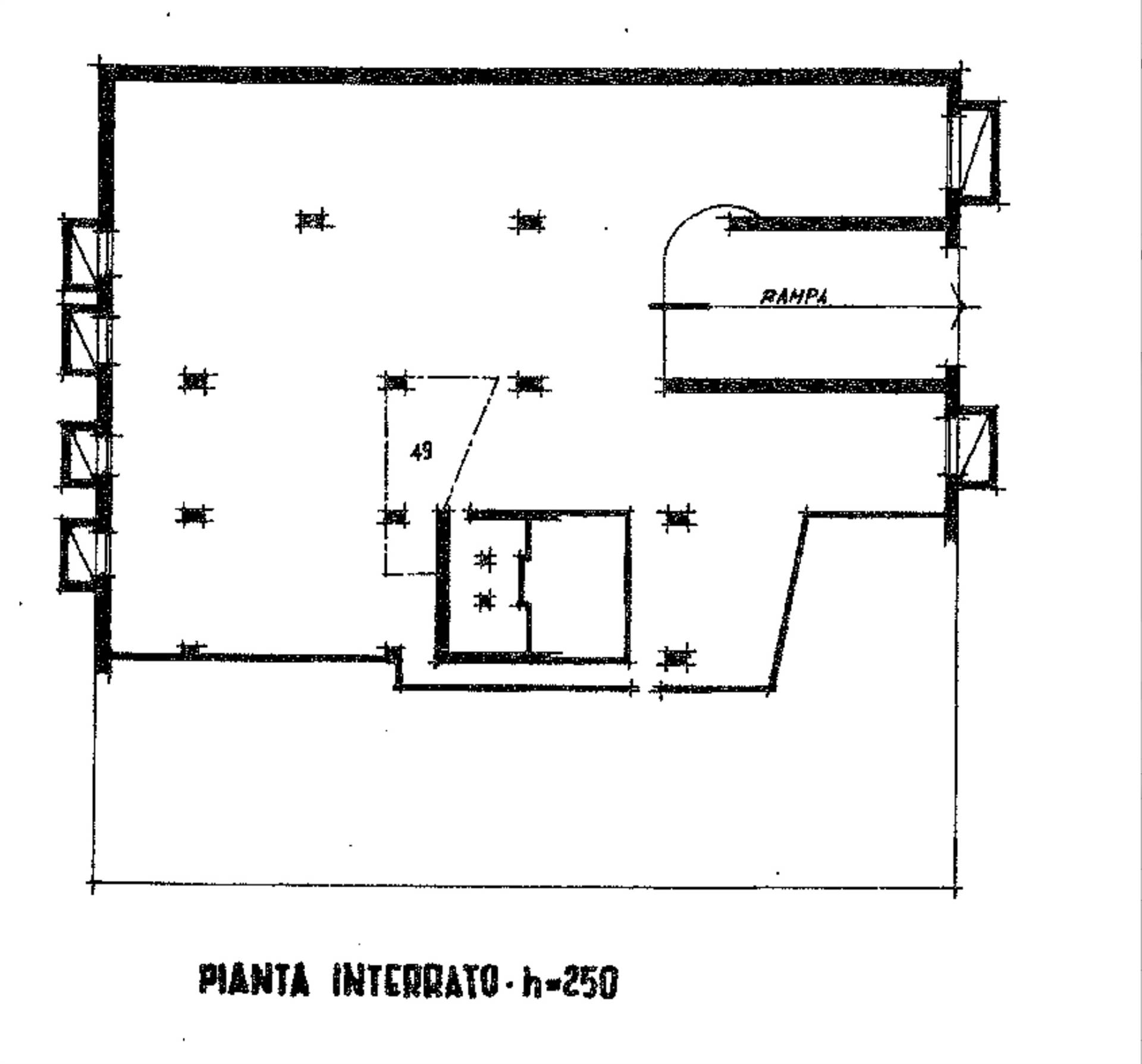 planimetria posto auto coperto