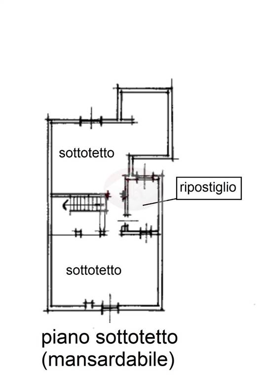 planimetria piano sottotetto