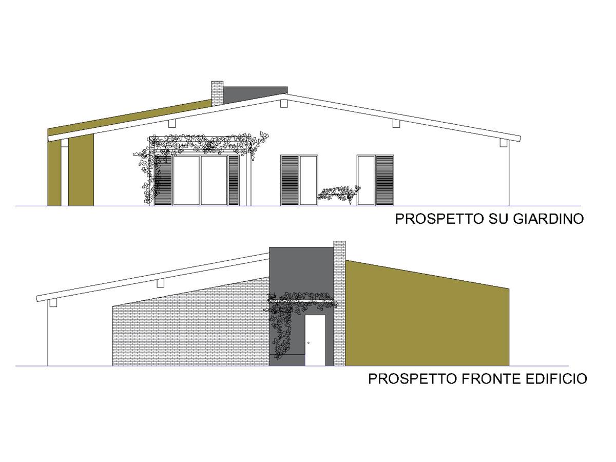 prospetto villa nuova costruzione