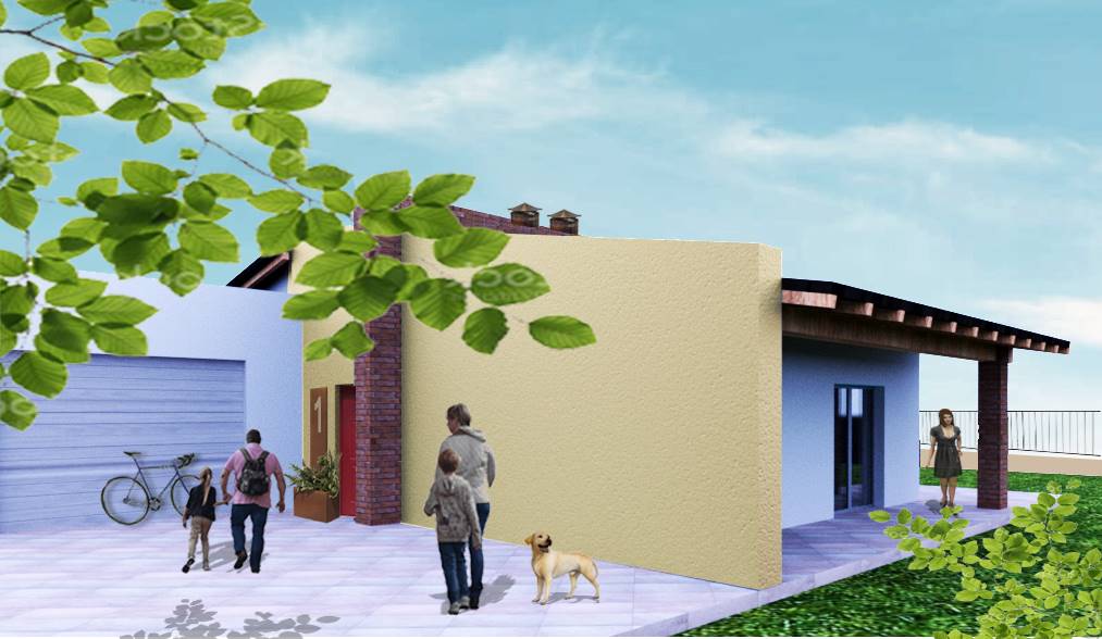 prospetto villa nuova costruzione